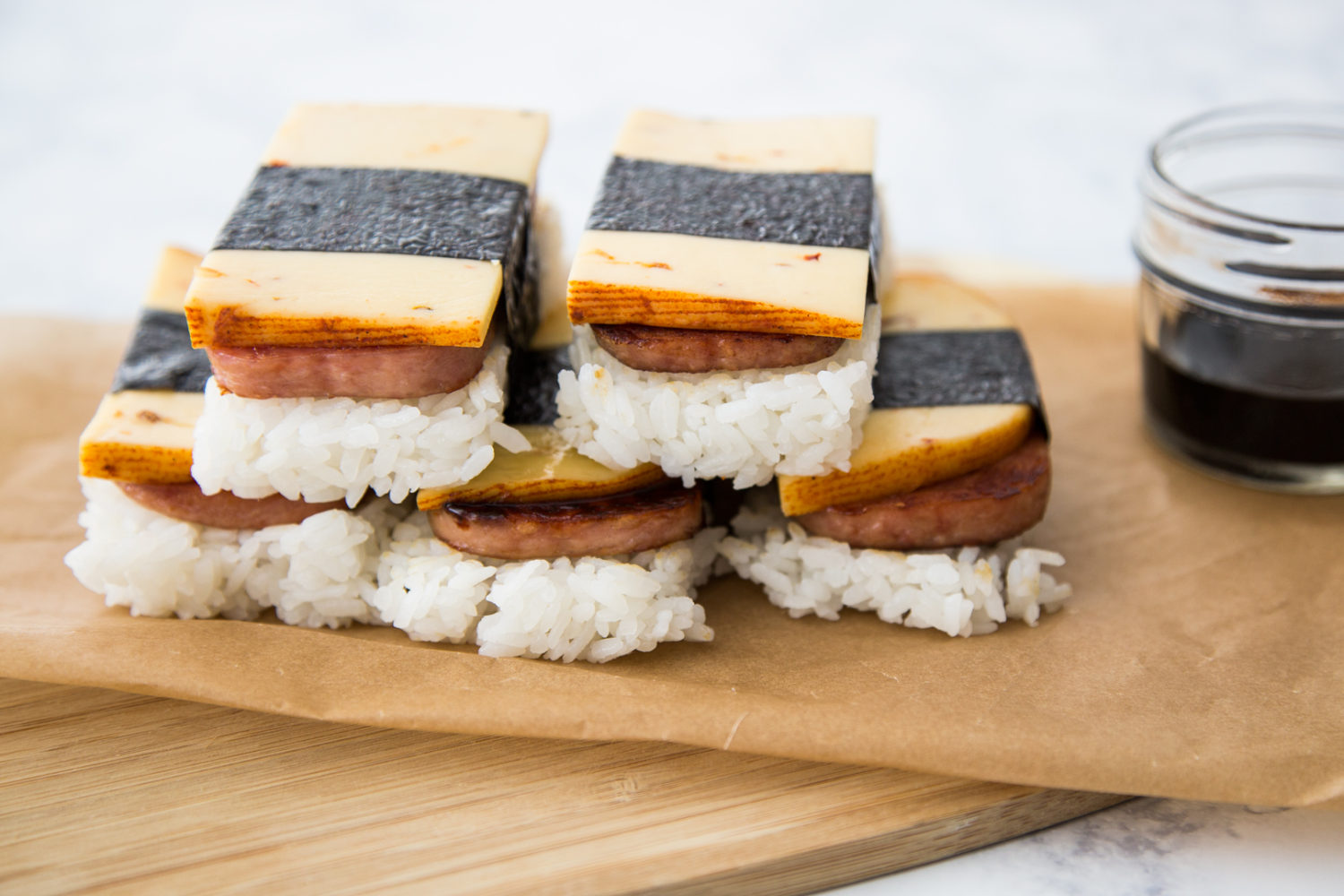 spam-musubi-with-a-slice-of-3-chile-pepper-gouda-roth-cheese