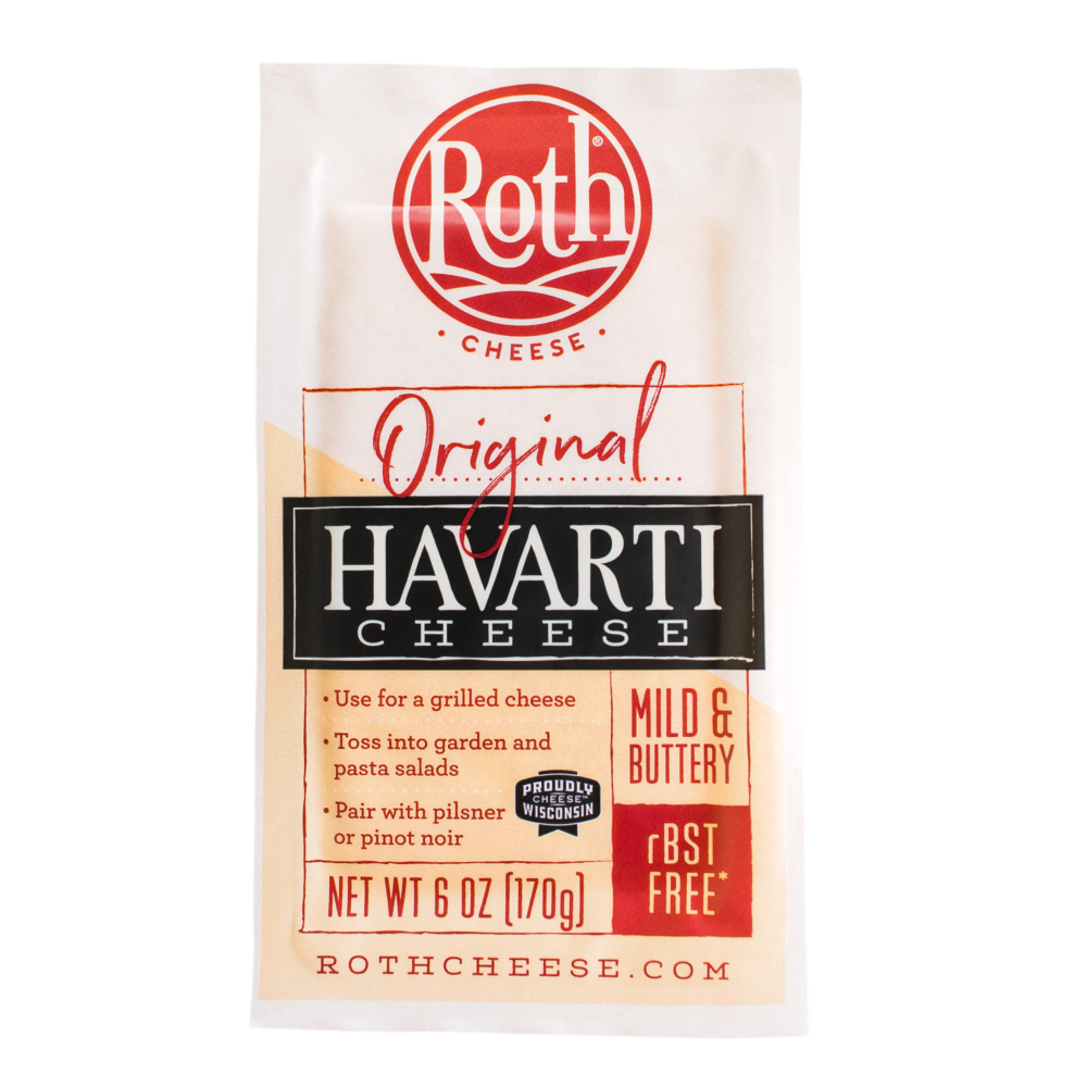 Havarti Cheese Made in Wisconsin Roth Cheese