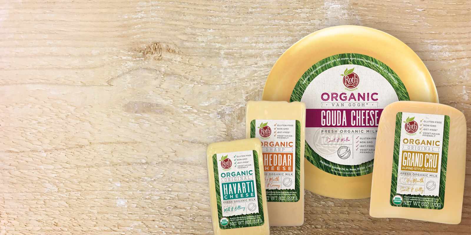 Certified Organic Cheeses - Roth Cheese