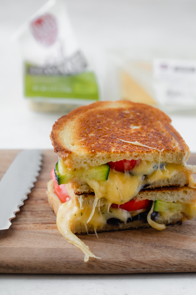 Roasted Vegetable Grilled Cheese Sandwhich - Roth Cheese