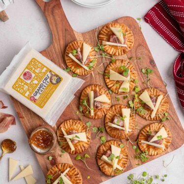 Grand Cru and Fig Prosciutto Tarts