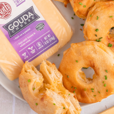 Air Fryer Gouda Grilled Cheese Cronut