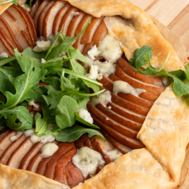 Buttermilk Blue and Pear Galette