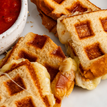 Creamy Havarti Waffle Grilled Cheese