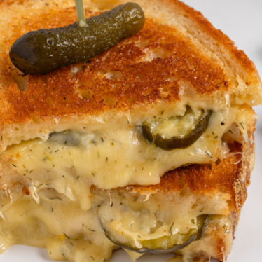 Dill Havarti and Pickle Grilled Cheese