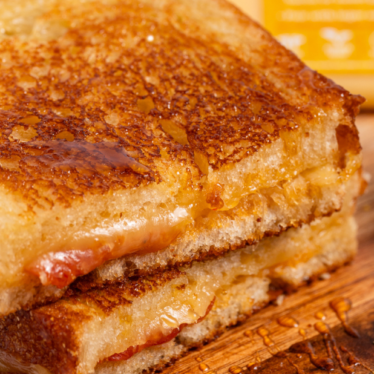 Hot Honey Gouda and Pepperoni Grilled Cheese