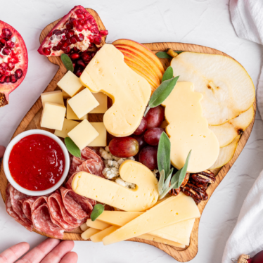 Cookie Cutter Holiday Cheeseboard